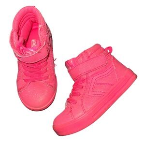 Kids Pink High-Top Sneakers